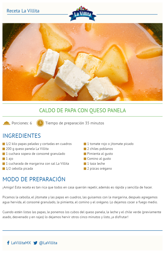 Caldo De Queso Con Papas