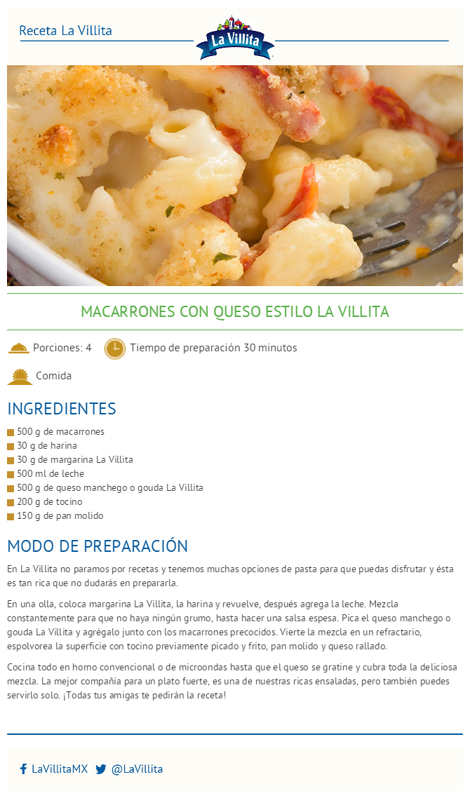 Receta para preparar Macarrones con queso - Gastronomía - Cultura 
